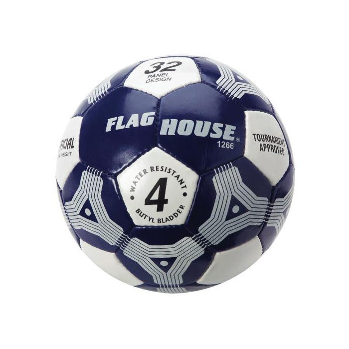 FlagHouse Hand-Stitched Intramural Soccer Ball, Soft Touch, #4