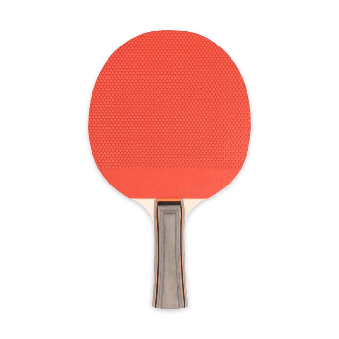 Champion Sports Pips Out Rubber Face Table Tennis Paddle, 5 Ply, Wood, Assorted Colors