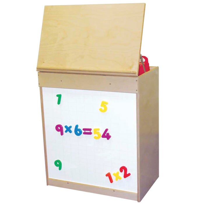 Wood Designs Big Book Display with Magnetic Markerboard 24 x 15 x 28 Inches, Solid