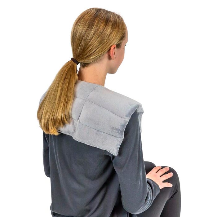 Covered in Comfort Weighted Shawl, 19 x 19 Inches, Gray