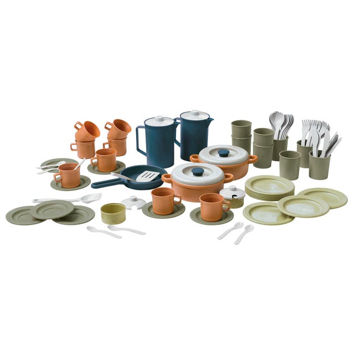 Dantoy BIO Coffee and Dinner Set, 79 pieces