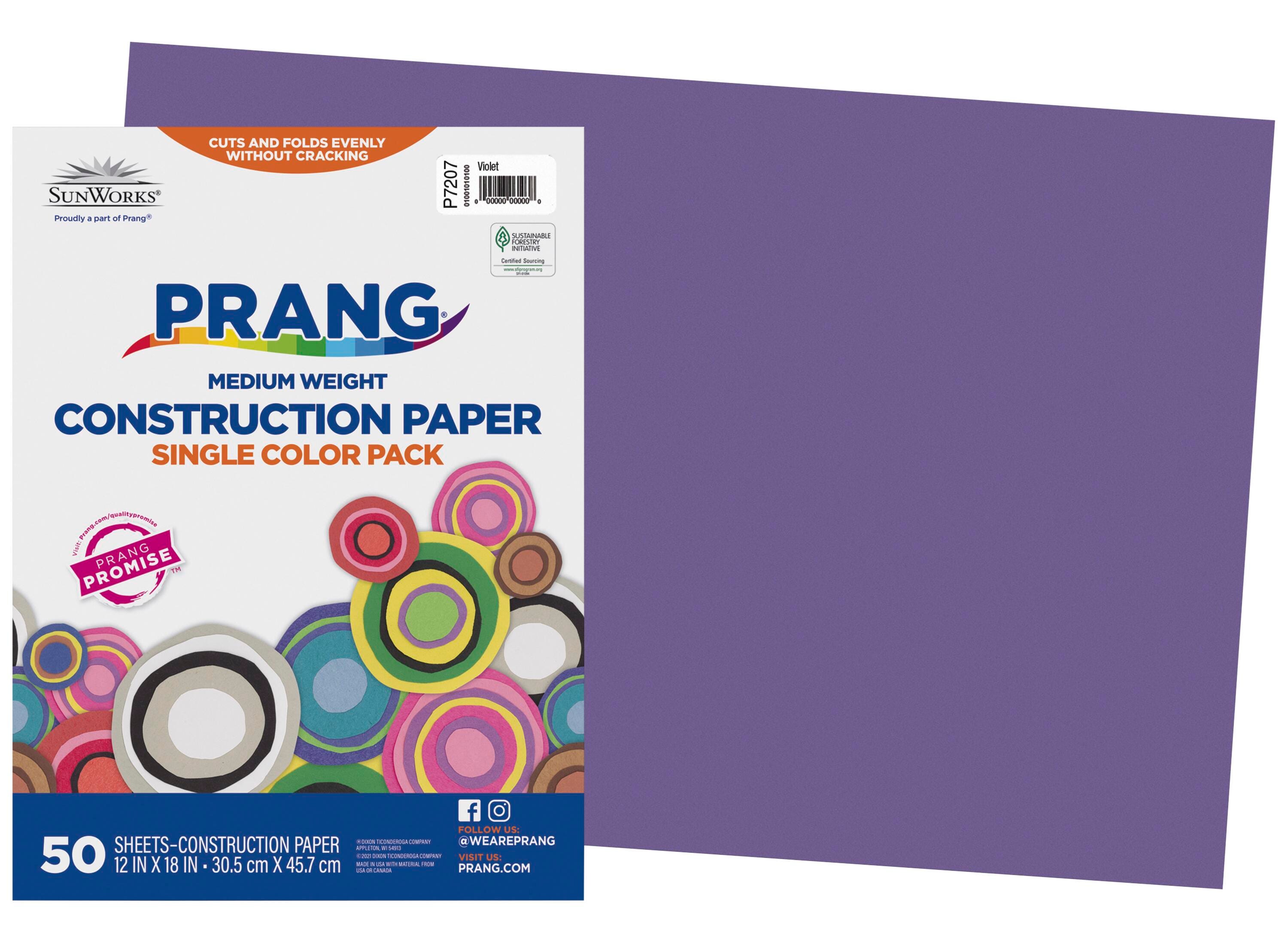 Prang Medium Weight Construction Paper, 12 x 18 Inches, Violet, 50 Sheets 201200