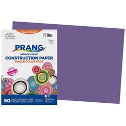Prang Medium Weight Construction Paper, 12 x 18 Inches, Violet, 50 Sheets 201200