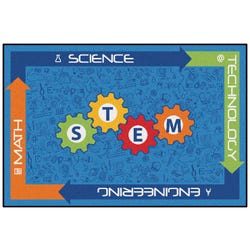 Carpets for Kids KID$Value Stem Value Rug, 4 Feet x 6 Feet, Rectangle, Multicolored, Item Number 2101483
