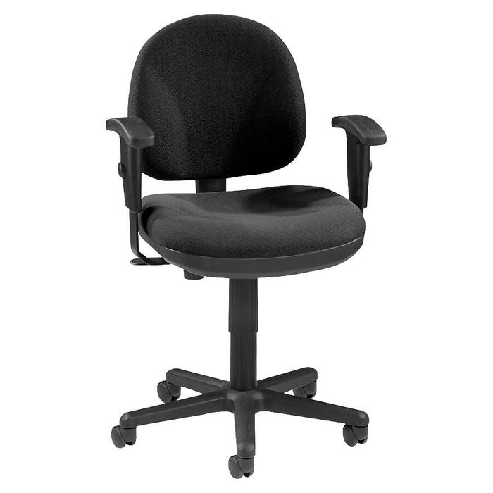 Classroom Select Pneumatic Task Chair, Black, 24 x 24 x 33 - 38 Inches