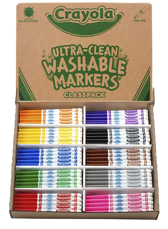 Crayola Washable Markers Classroom Pack