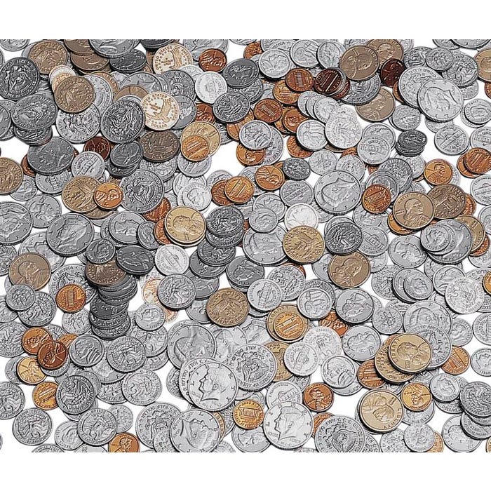 Achieve It! Assorted Plastic Play Coins, Set of 460