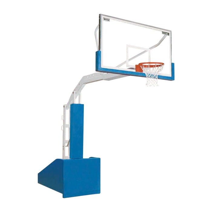 Bison T-Rex Competition Portable Basketball System, 72 x 42 Inch Glass Backboard