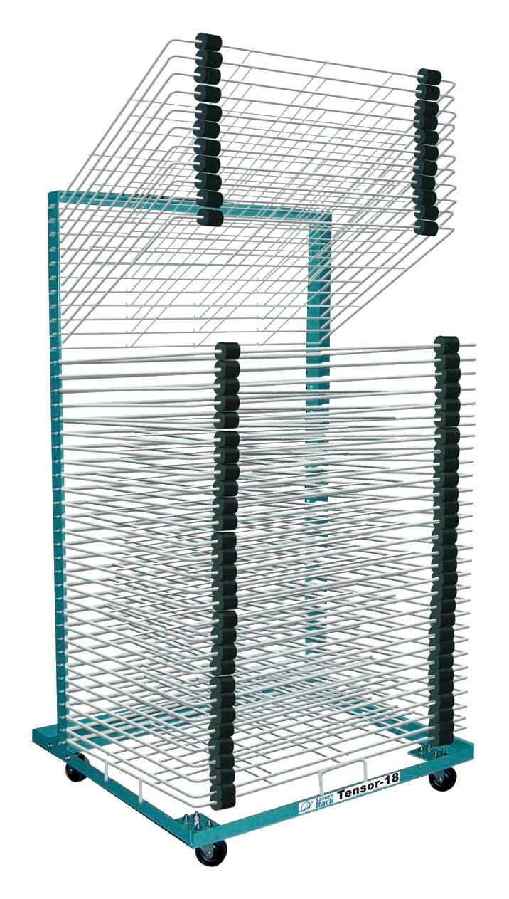 Saturn Rack Tensor-18 Drying Rack, 25-1/2 x 24-1/2 x 53-1/2 Inches, Steel, 40-Shelves, Item Number 1441341