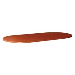 Lorell Essentials Cherry Oval Conference Tabletops, 96 x 48 Inches, Item Number 1505936