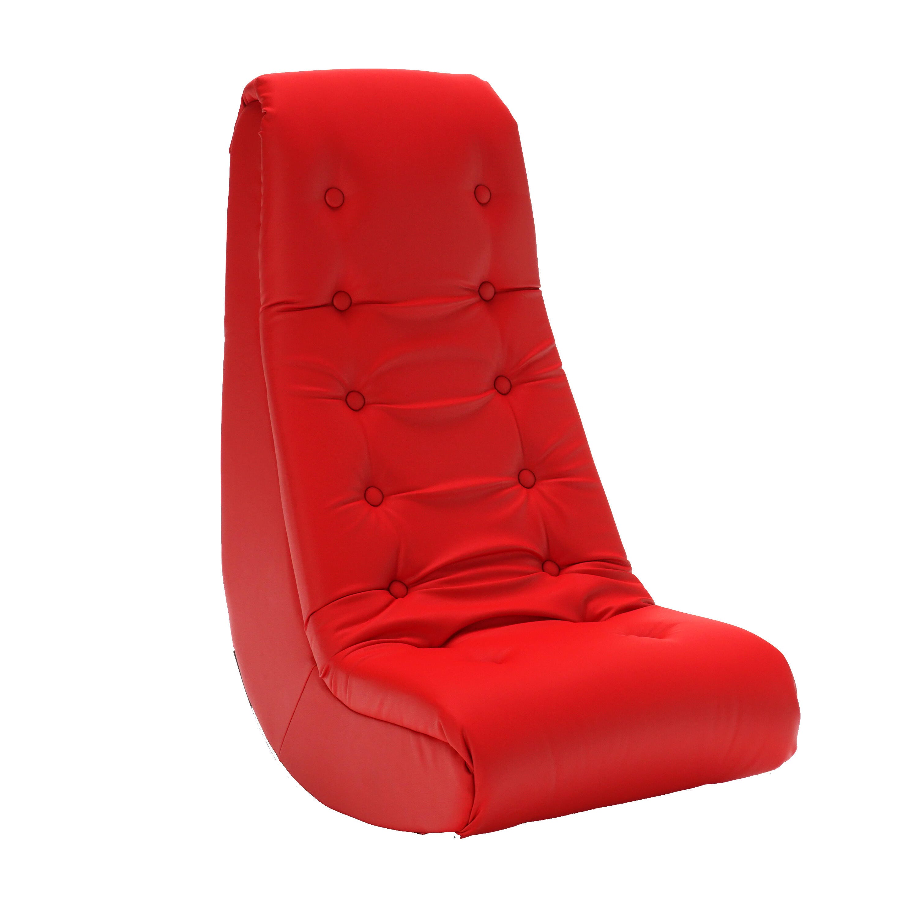 Image for Califone Deluxe Soft Floor Rocker and Gaming Chair, 28 x 17-1/2 x 33-7/8 Inches, Red from School Specialty