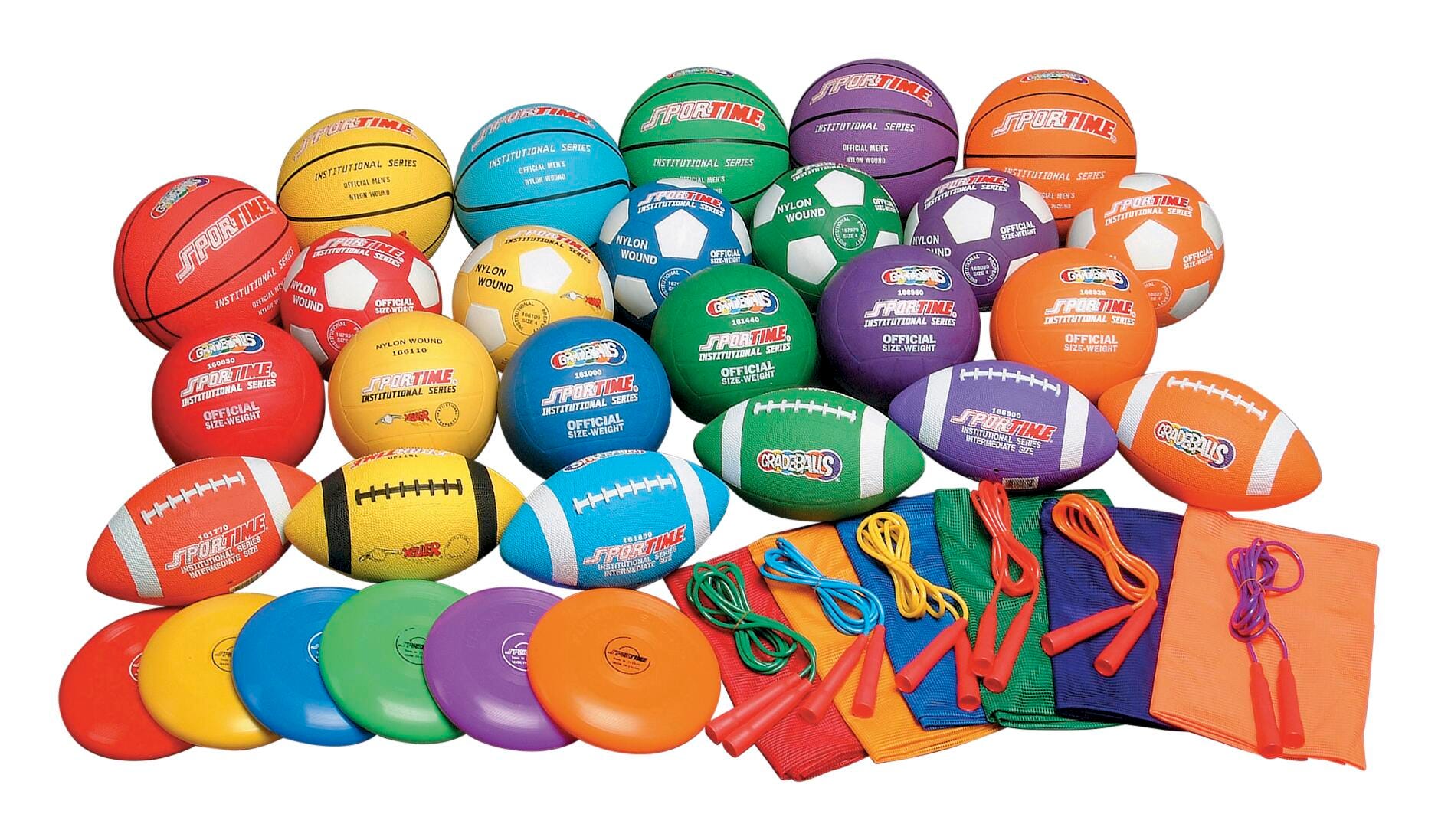 Sportime Gradestuff Middle School Equipment Pack, 42 Pieces 087955