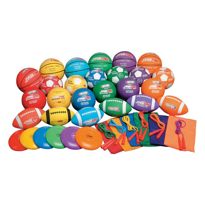 Sportime Gradestuff Middle School Equipment Pack, 42 Pieces 087955