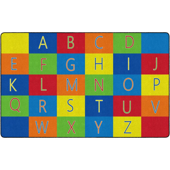 Flagship Carpets Alphabet Seating Carpet, Rectangle
