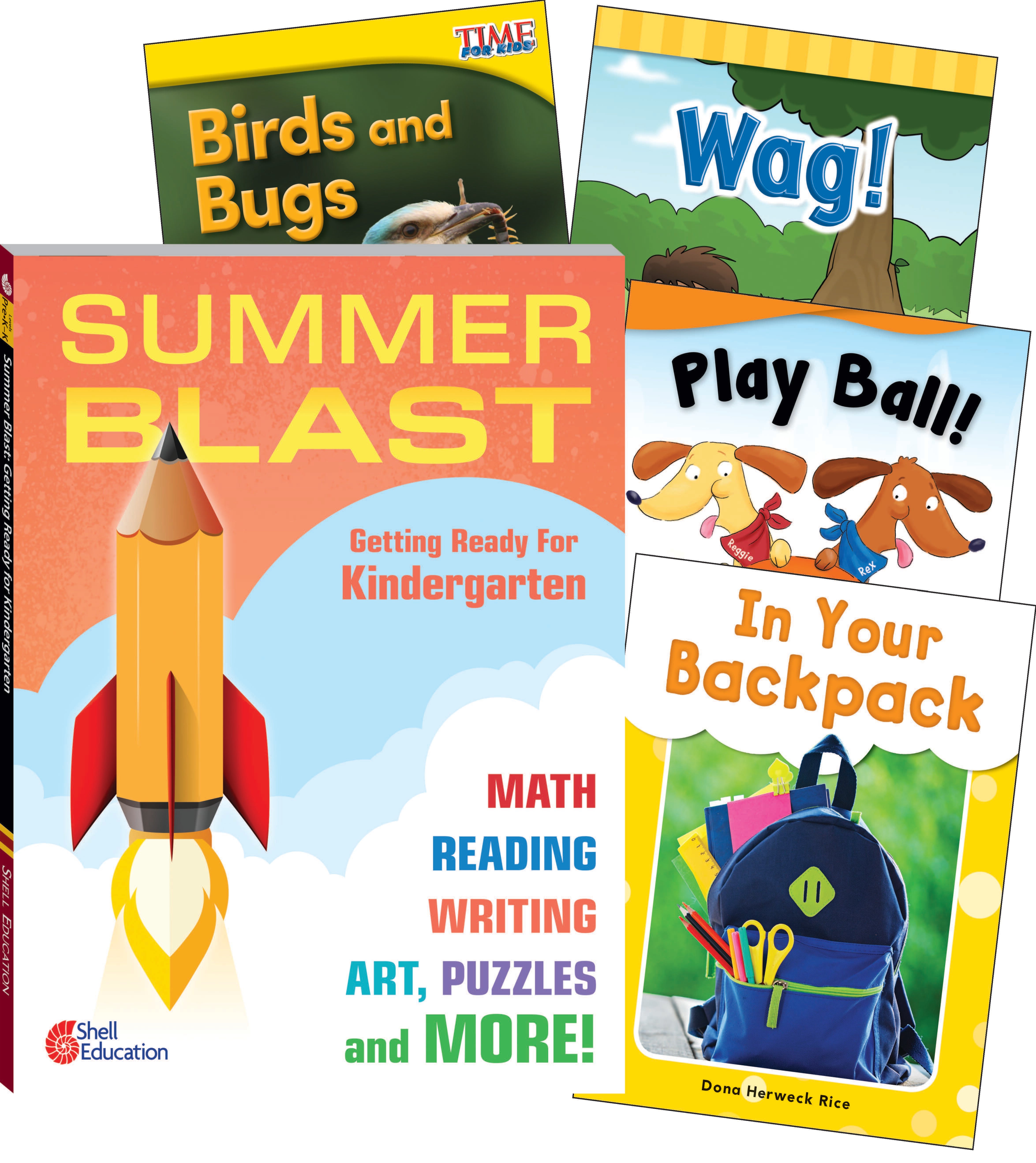 Teacher Created Materials Learn-at-Home: Summer Reading Bundle, 5-Book Set, Grade K, Item Number 2088890