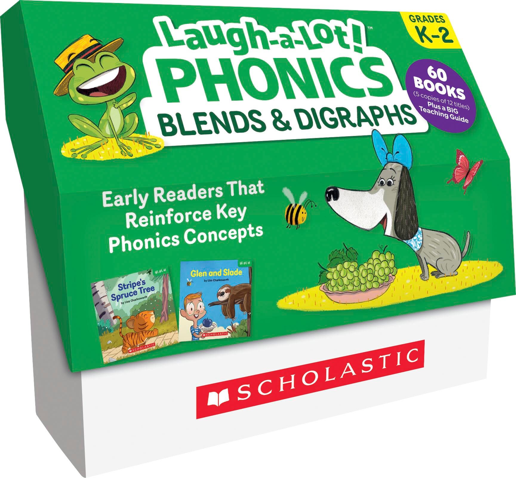 Scholastic Books Laugh-A-Lot Phonics Blends and Digraphs Class Set, 60 Readers, Grades PreK-2, Item Number 2098722