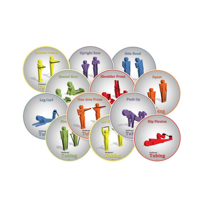 HotSpots Tubing Spots, 8-1/2 Inches, Green, Set of 12