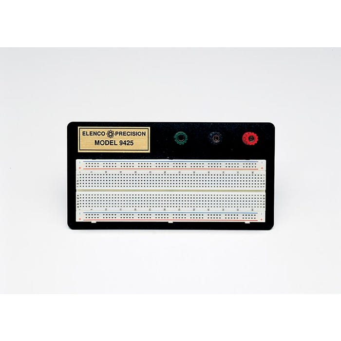 Frey Scientific Elenco Breadboard, 7-1/4 x 3-3/4 Inches, 830 Test Points