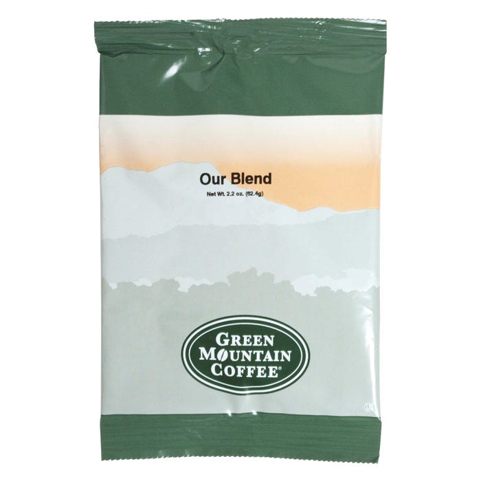 Green Mountain Our Blend Classic Ground Coffee, Light/Mild, 100 Per Carton