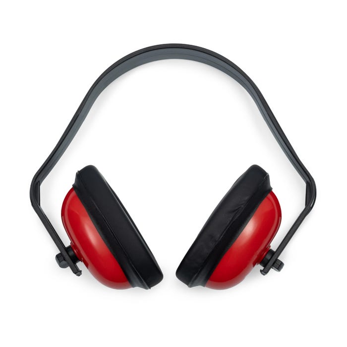 Califone Earmuff Hearing Safe Hearing Protector, 26dB, Red