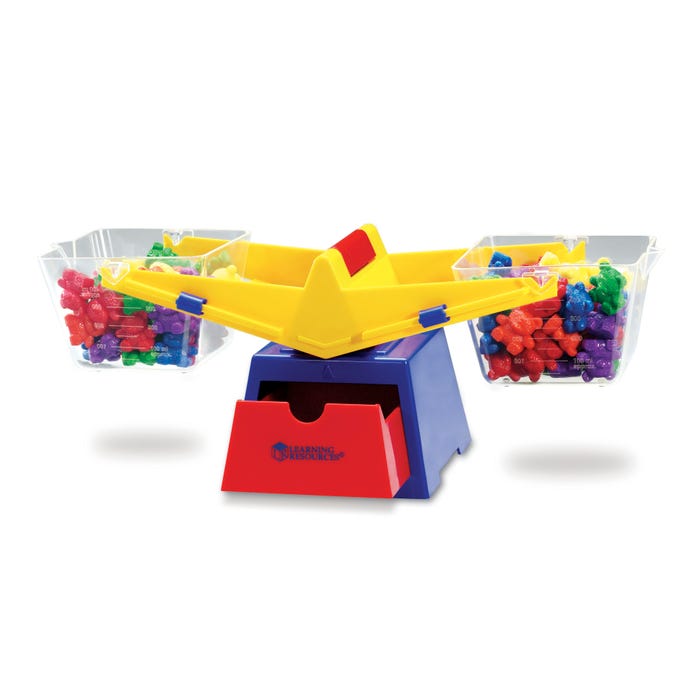 Learning Resources Three Bear Family Baby Bear Balance Set, Assorted Colors, 103 Pieces