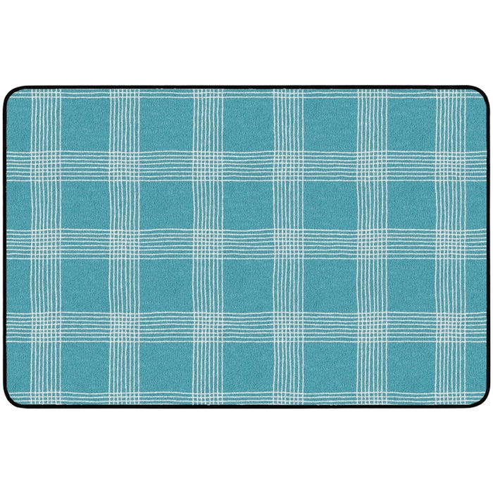 Childcraft Peaceful Plaid Carpet, Rectangle