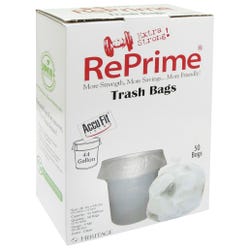 Heritage Low Density Can Liners, 44 Gallon, 0.90 mil, Clear, 50 Count, Case of 4