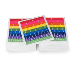 SI Manufacturing Fraction Tiles with Tray, Set of 30