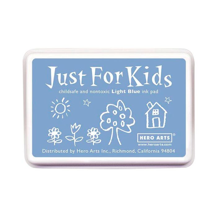 Hero Arts Just for Kids Ink Pad, 3-3/4 x 2-1/4 Inches, Light Blue