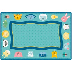 Carpets for Kids KIDSoft Quiet Time Animals Carpet, Rectangle 4002210