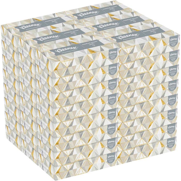 Kleenex Signal Facial Tissue, 125 Tissues Per Box, Pack of 48 Flat Boxes