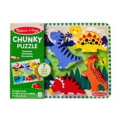 Melissa & Doug Dinosaurs Chunky Puzzle, 7 Pieces 2133836