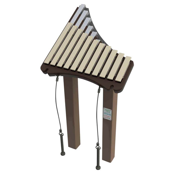 Freenotes Harmony Park Piper Xylophone Playground Instrument, Surface Mount, 47 x 27 x 24 Inches