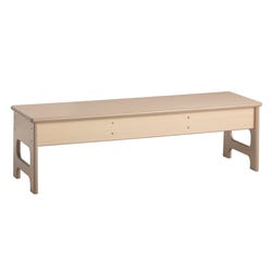 Image for Childcraft Out2Grow Outdoor Oak Poly Bench, 48 x 12 x 12 Inches from School Specialty