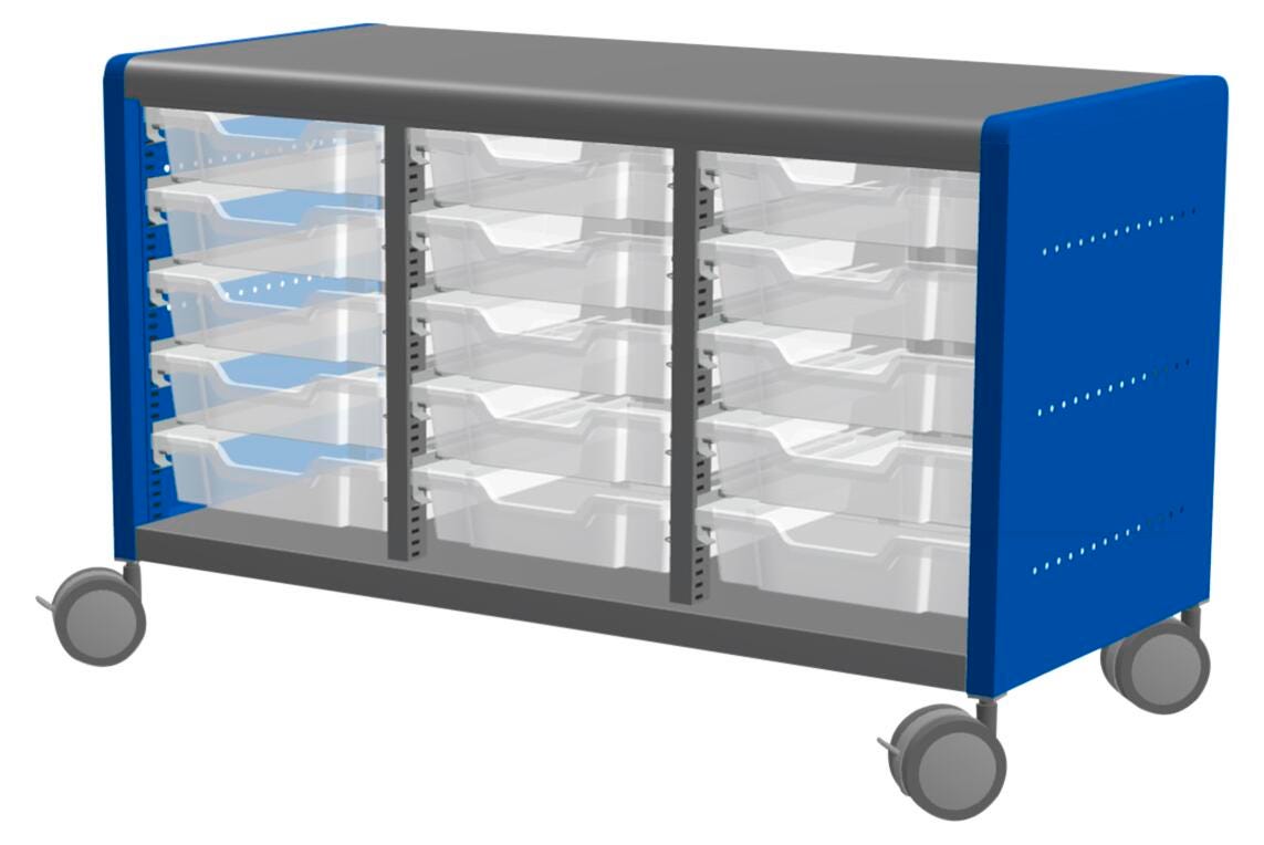 Classroom Select Geode Short Storage Cabinet, Triple Wide 4000249