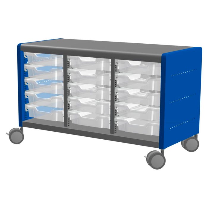 Classroom Select Geode Short Storage Cabinet, Triple Wide