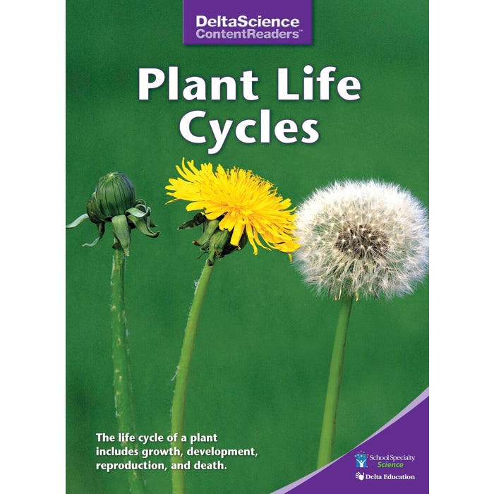 Delta Science Content Readers Plant Life Cycles Purple Book, Pack of 8