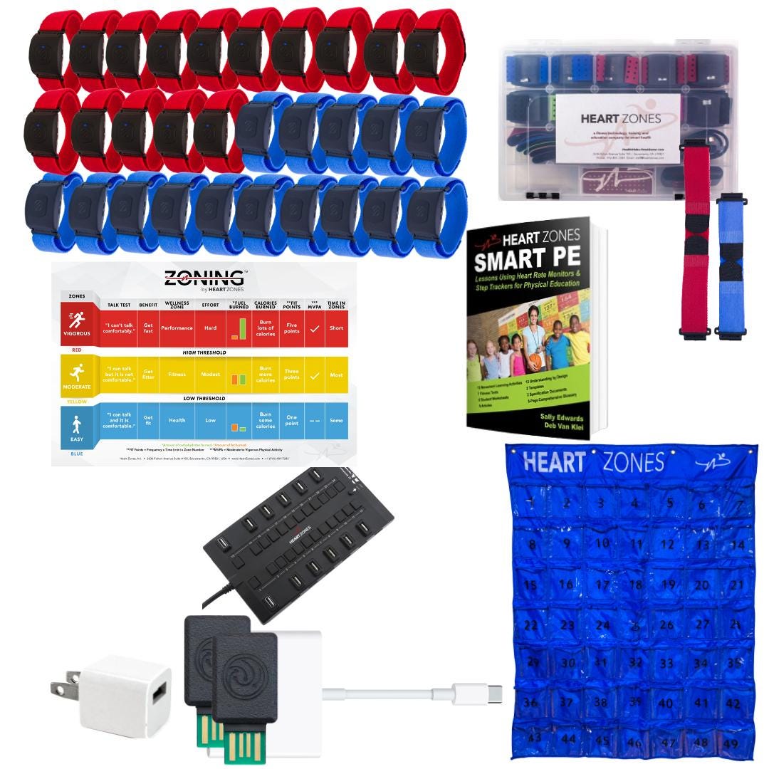 Heart Zones Heart Rate Curriculum Smart Pack 30, Item Number 2092355