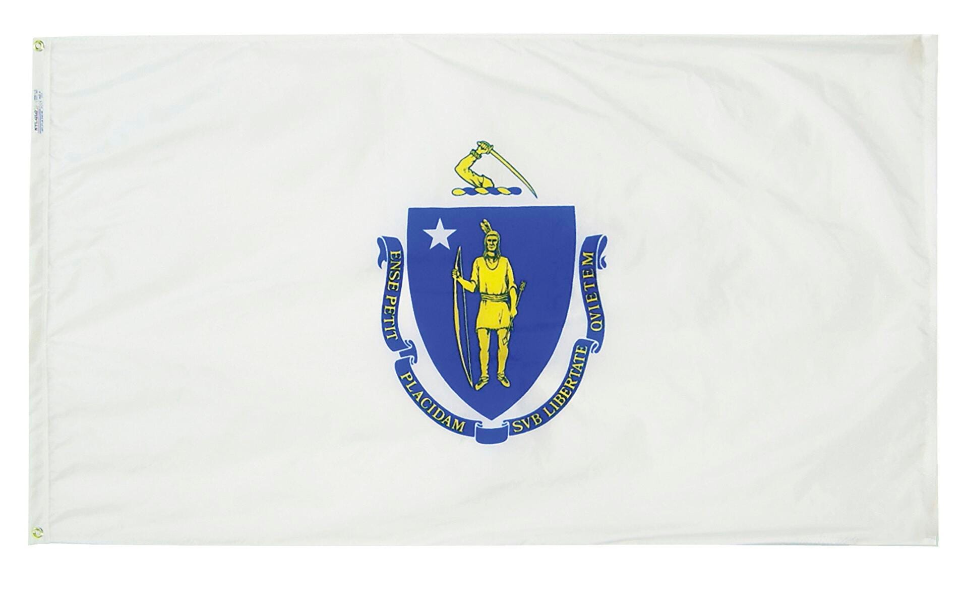 Image for Annin Massachusetts State Flag, Heavy Weight Nylon, Outdoor, 4 x 6 Feet from School Specialty